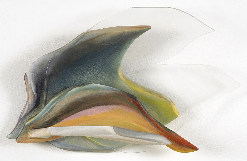 Lilian Thomas Burwell, Dolphin Spirit, 2006
Oil on canvas over carved wood, sheet acrylic, 16 x 28 x 9 1/2 in. (40.6 x 71.1 x 24.1 cm)
BUR-00025