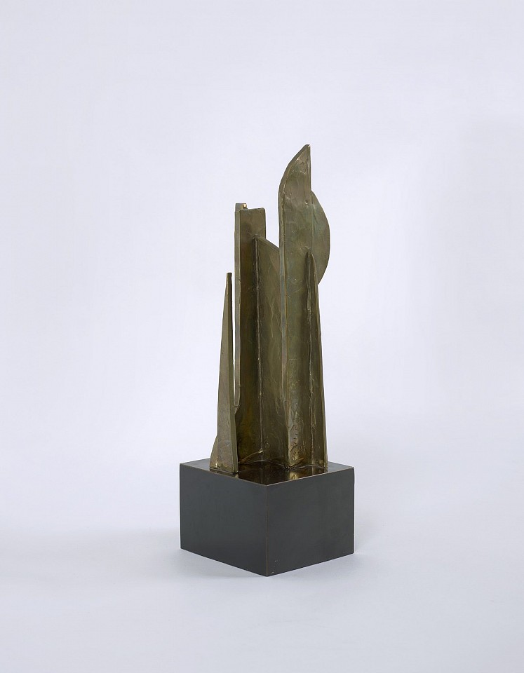 Dorothy Dehner, New City | SOLD, 1976
Bronze, 14 x 4 1/2 x 4 in. (35.6 x 11.4 x 10.2 cm)
DEH-00005