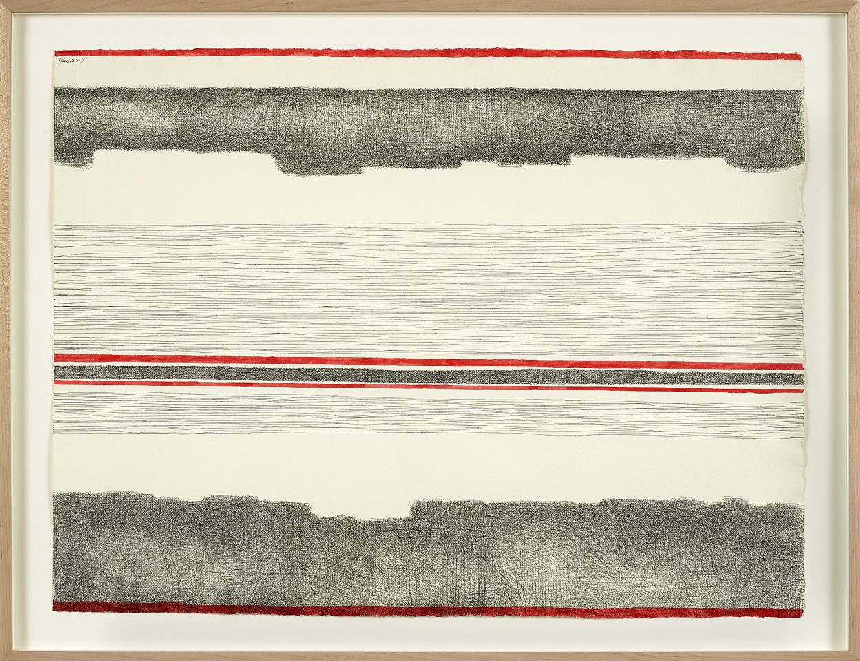 Dorothy Dehner, Mirage Series, 1971
Pen and ink, pencil on paper, 22 3/4 x 31 1/2 in. (57.8 x 80 cm)
DEH-00009