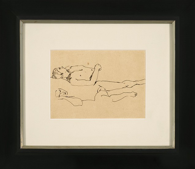 Elaine de Kooning, Portrait of Bill, 1950
Ink on paper, 8 x 11 in. (20.3 x 27.9 cm)
EDEK-00025