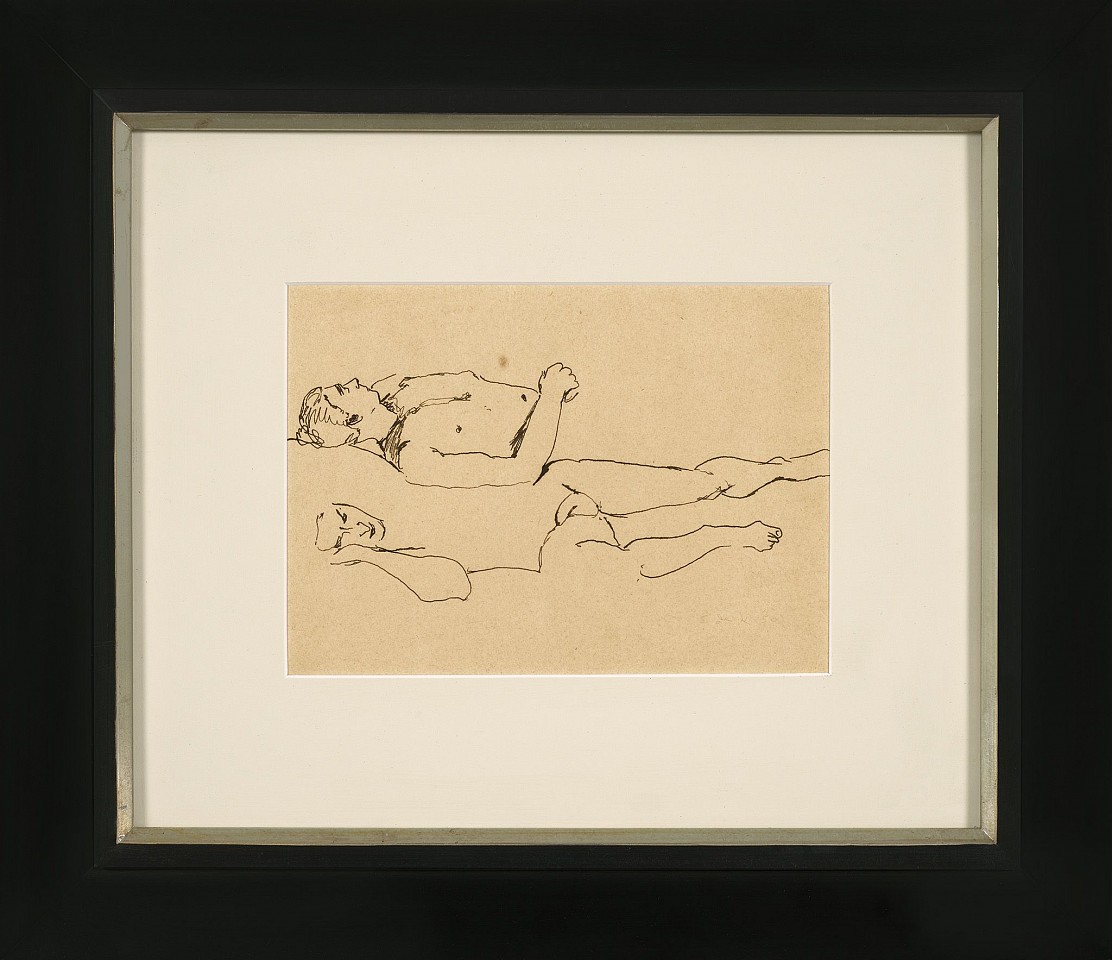 Elaine de Kooning, Portrait of Bill | SOLD, 1950
Ink on paper, 8 x 11 in. (20.3 x 27.9 cm)
EDEK-00025