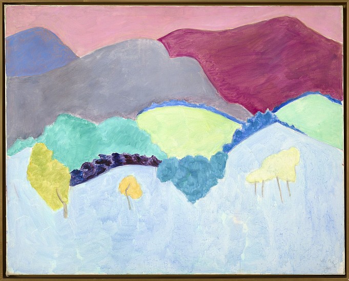 Sally Michel Avery, Hills and Fields, 1988
Oil on canvas, 40 x 50 in. (101.6 x 127 cm)
AVER-00012