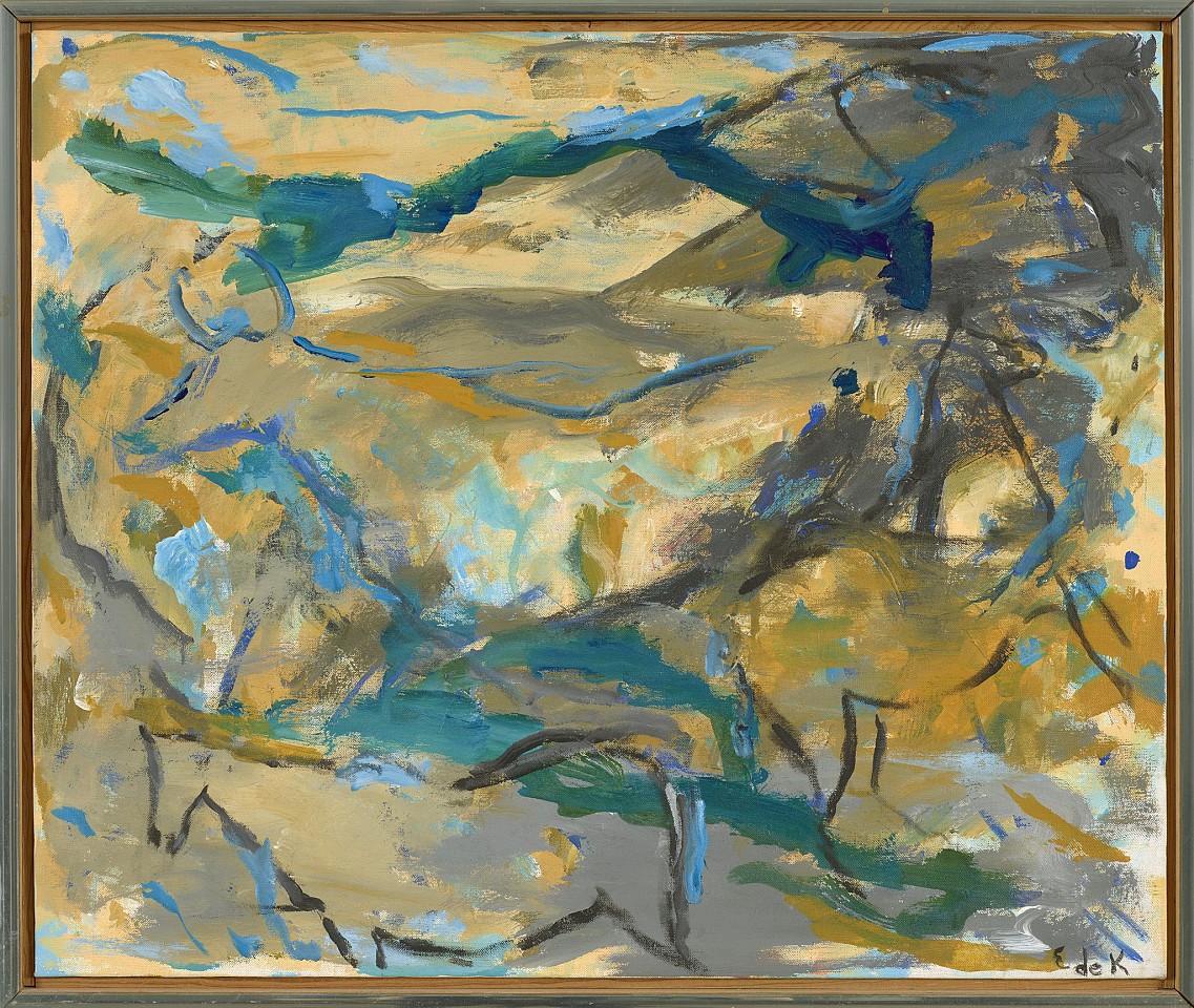 Elaine de Kooning, River Wall | SOLD, 1985
Acrylic on linen, 20 x 24 in. (50.8 x 61 cm)
EDEK-00027