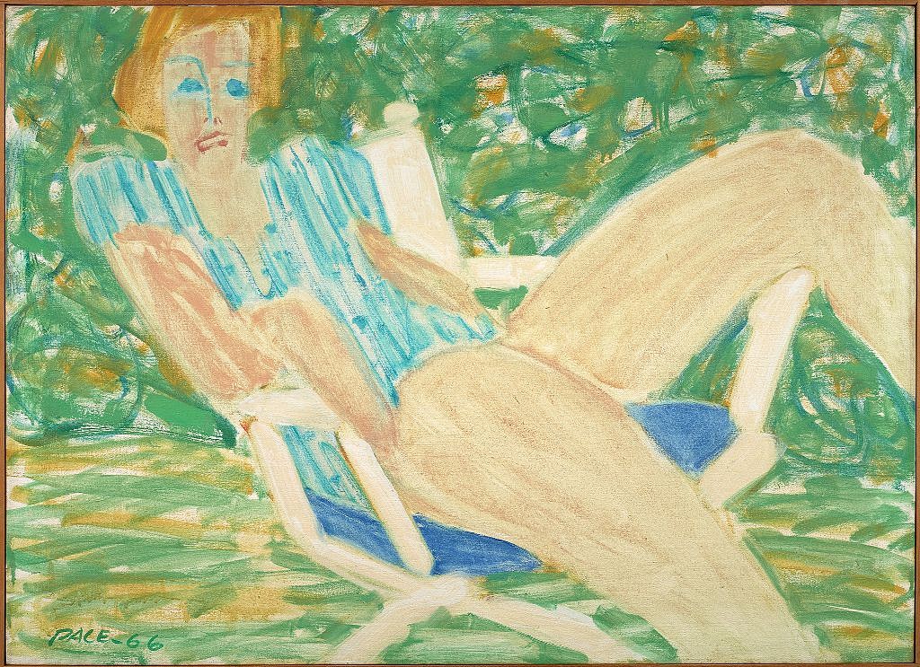 Stephen Pace, Joan Seated at the Arbor, 1966
Oil on canvas, 26 x 36 in. (66 x 91.4 cm)
PAC-00273