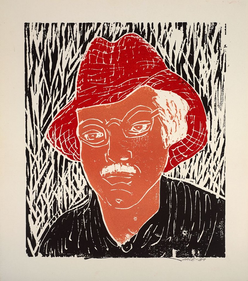 Stephen Pace, Self-Portrait in Red Hat, 1989
Woodcut on paper, 16 x 14 1/4 in. (40.6 x 36.2 cm)
PAC-00271