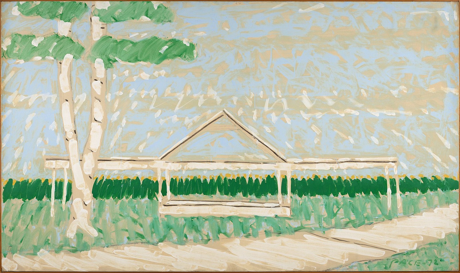 Stephen Pace, Iowa Park (72-8), 1972
Oil on canvas, 50 x 85 in. (127 x 215.9 cm)
PAC-00227