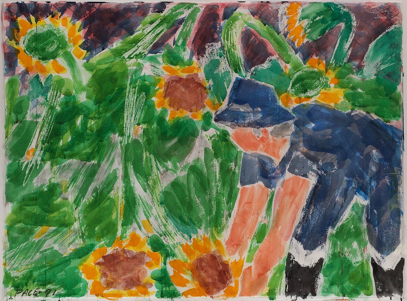 Stephen Pace, Sunflowers, After the Storm #2 (91-DSW2), 1991
Watercolor on paper, 31 x 42 in. (78.7 x 106.7 cm)
PAC-00079
