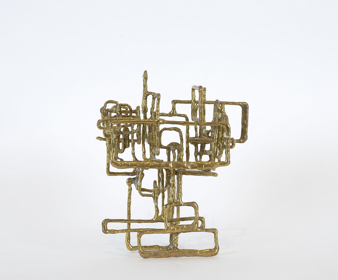 Ibram Lassaw, Maia | SOLD, 1982
Bronze, 9 1/2 x 7 1/2 x 7 1/2 in. (24.1 x 19.1 x 19.1 cm)
LAS-00002