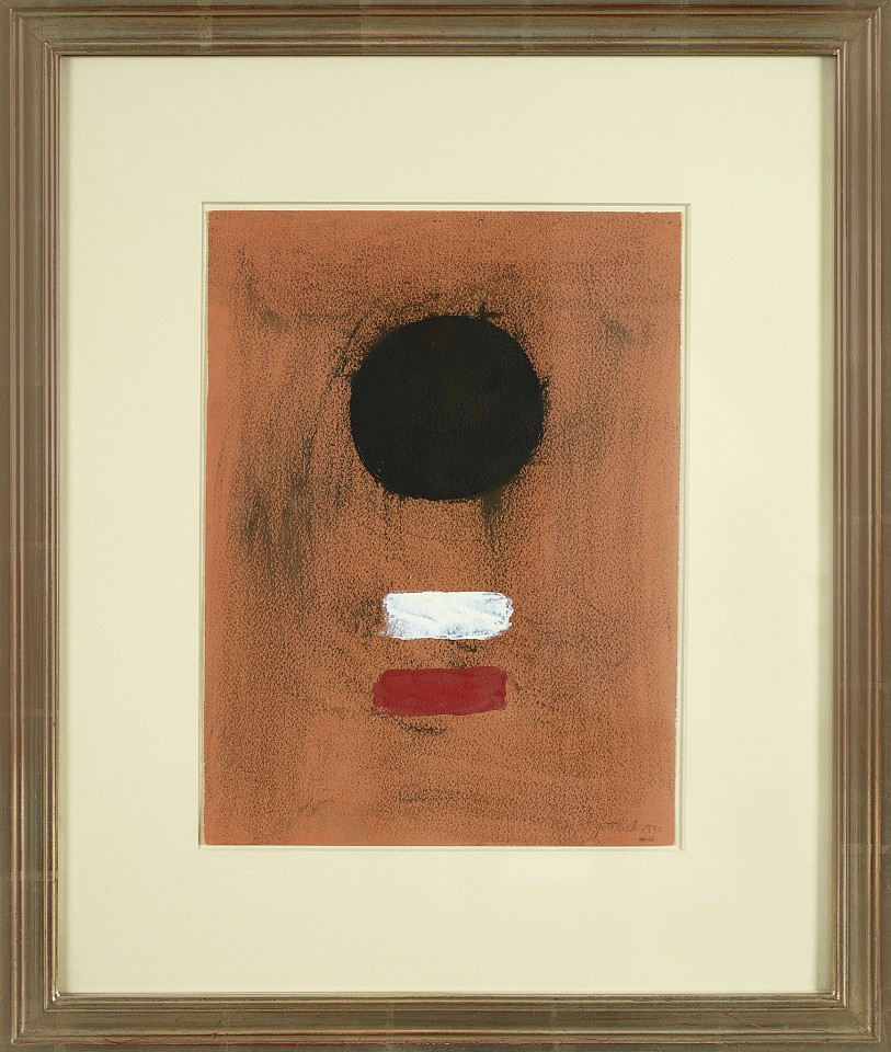 Adolph Gottlieb, Two Bars, 1970
Acrylic on paper, 12 x 9 in. (30.5 x 22.9 cm)
GOT-00002