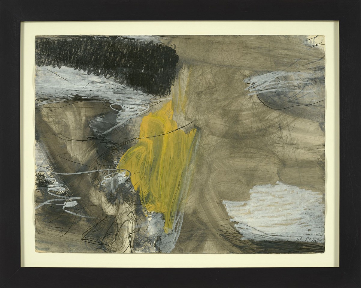 Mary Abbott, Breakwater, c. 1950
Oil, oil stick and charcoal on paper, 30 x 40 in. (76.2 x 101.6 cm)
ABB-00015