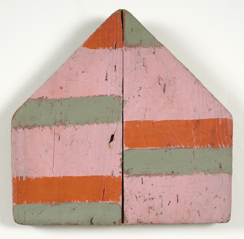 Betty Parsons, Untitled (Pink, Orange and Gray), c. 1970
Acrylic on wood, 16 1/2 x 17 x 1 1/2 in. (41.9 x 43.2 x 3.8 cm)
PARS-00009