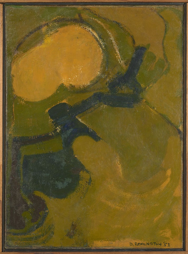 Deborah Remington, Untitled, 1953
Oil on canvas, 38 x 28 in. (96.5 x 71.1 cm)
REM-00001