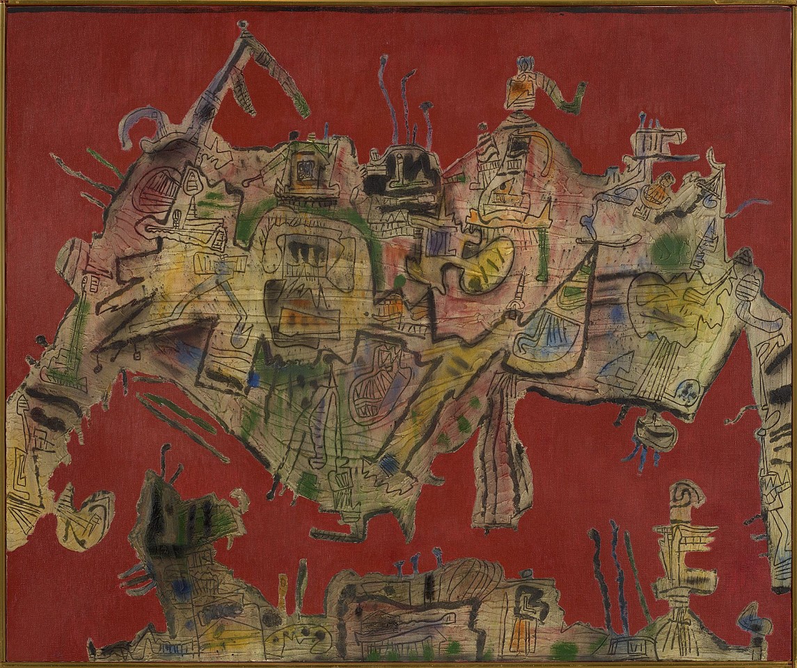 Ynez Johnston, The Old Capitol, 1963
Mixed media on canvas, 30 x 36 in. (76.2 x 91.4 cm)
YJO-00002