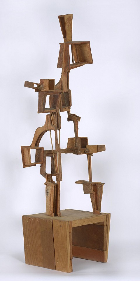Pamela Boden, Samurai, 1950
Wood assemblage, 53 1/2 x 14 1/2 x 12 1/4 in. (135.9 x 36.8 x 31.1 cm)
BOD-00001