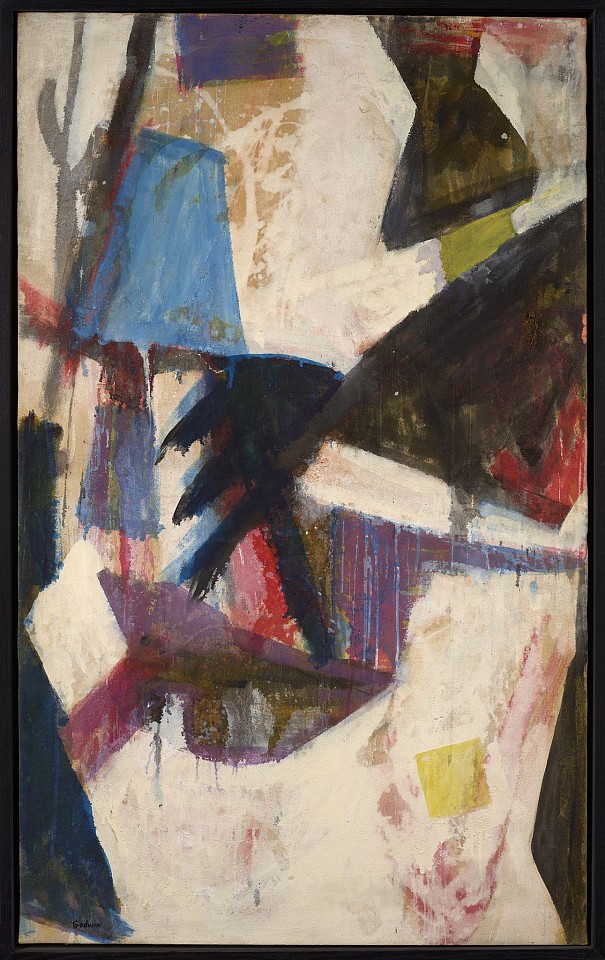 Judith Godwin, Yellow Square | SOLD, 1956
Oil on canvas, 54 x 33 1/4 in. (137.2 x 84.5 cm)
GOD-00107