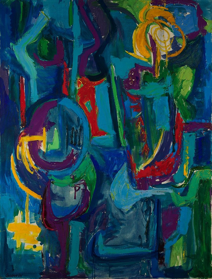 Judith Godwin, Blue Figures | SOLD, 1954
Oil on canvas, 50 x 38 in. (127 x 96.5 cm)
SOLD
GOD-00032