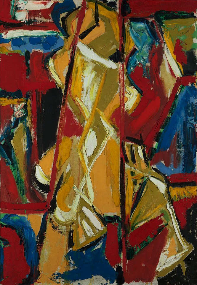 Judith Godwin, Yellow Figure | SOLD, 1953
Oil on canvas, 40 1/4 x 28 1/2 in. (102.2 x 72.4 cm)
SOLD
GOD-00027