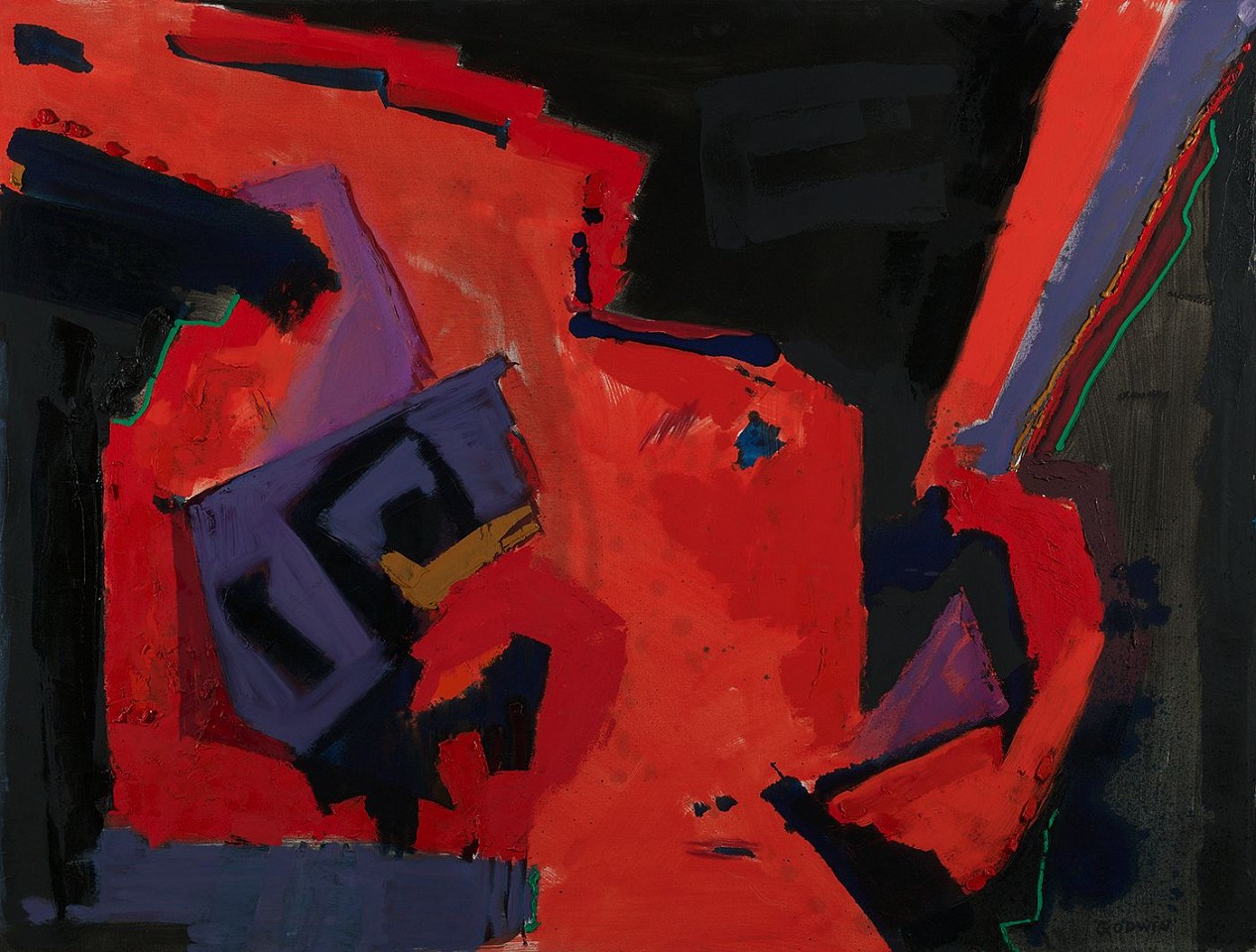Judith Godwin, Occident | SOLD, 1982
Oil on canvas, 46 x 60 in. (116.8 x 152.4 cm)
SOLD
GOD-00011