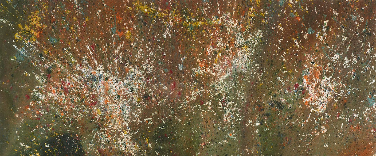 Frederick J. Brown, Inside the Galaxie, 1971
Acrylic on canvas, 43 1/2 x 104 1/2 in. (110.5 x 265.4 cm)
BROW-00010