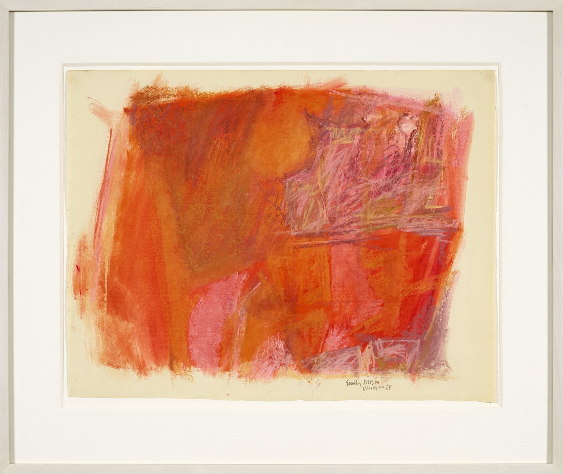 Emily Mason, Untitled (Venezia) | SOLD, 1957
Pastel on Woven Paper, 20 x 25 1/2 in. (50.8 x 64.8 cm)
MAS-00001