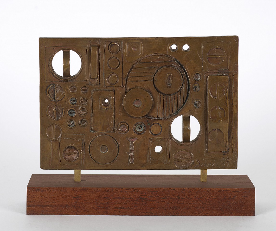 Dorothy Dehner, Composition, 1968
Bronze on wood base, 7 x 9 x 2 in. (17.8 x 22.9 x 5.1 cm)
DEH-00124