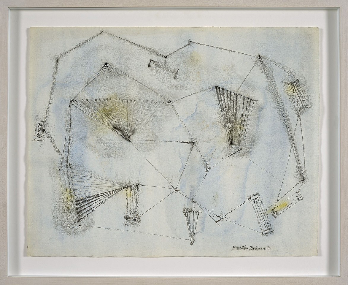 Dorothy Dehner, Untitled, 1951
Ink and watercolor on paper, 18 x 22 3/4 in. (45.7 x 57.8 cm)
DEH-00035