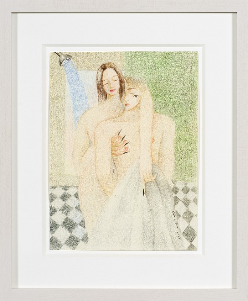 GaHee Park, Shower Scene, 2023
Colored pencil on paper, 20 x 15 in.
Courtesy of the artist and Perrotin. Photographer: Guillaume Ziccarelli
GPA-00001