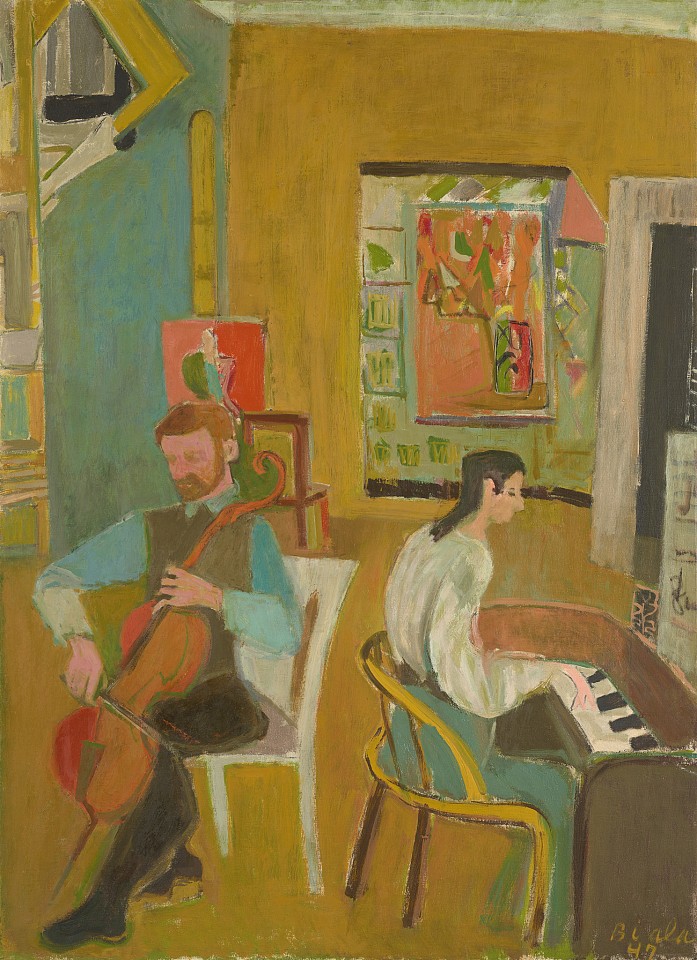 Janice Biala, The Concert , 1947
Oil on canvas, 43 3/4 x 31 3/4 in. (111.1 x 80.6 cm)
BIAL-00073